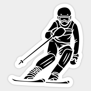 skiing Sticker